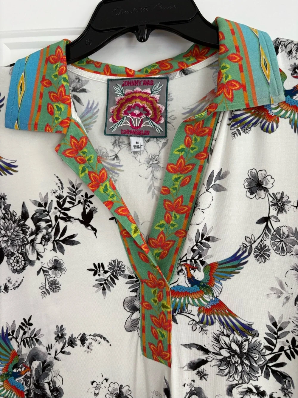 Johnny Was size Medium Jersey Dress - Picture 4 of 8